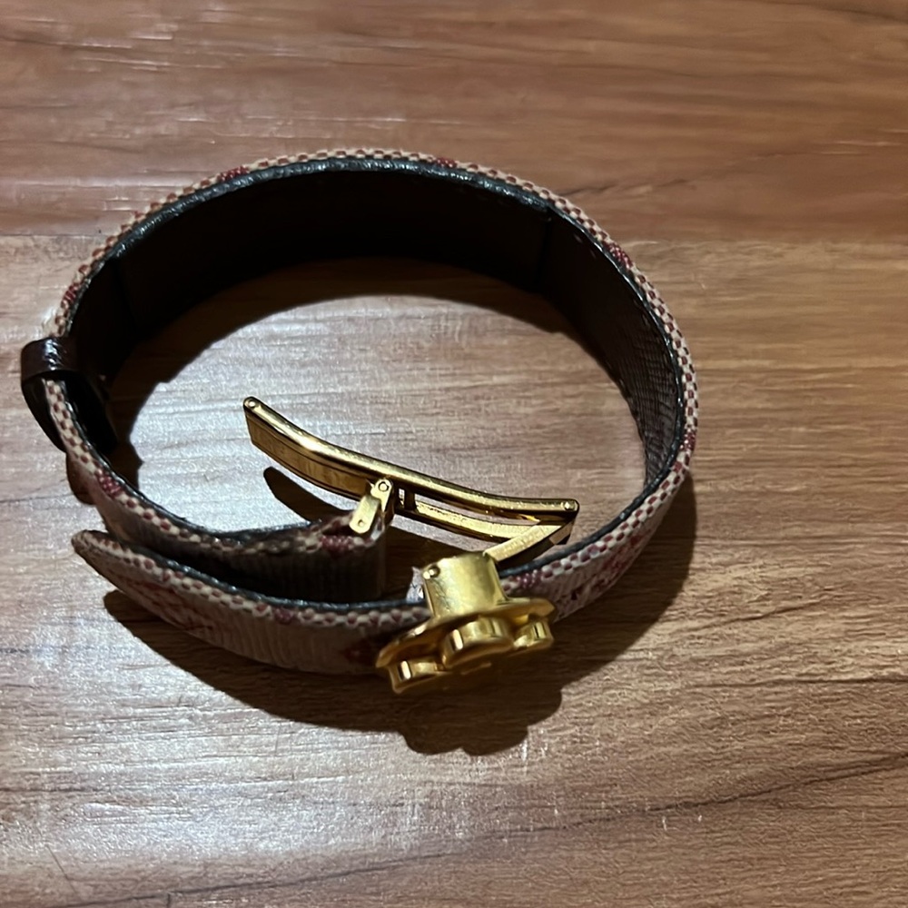 Louis Vuitton Monogram Canvas Bangel burgundy